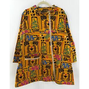 Nooworks Art Teacher Tunic Desert Disaster Gold Dress Snake Cheetah 3XL